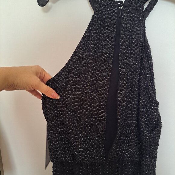 Marceline Black Beaded Gown by PARKER BLACK - Picture 4 of 6